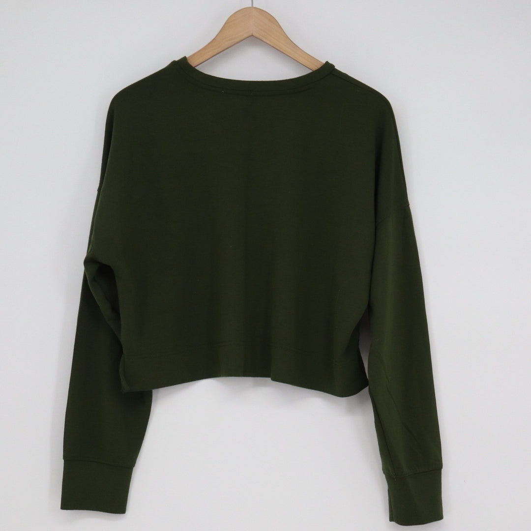 Better Together Forest Green Cropped Sweatshirt Modal Blend Medium