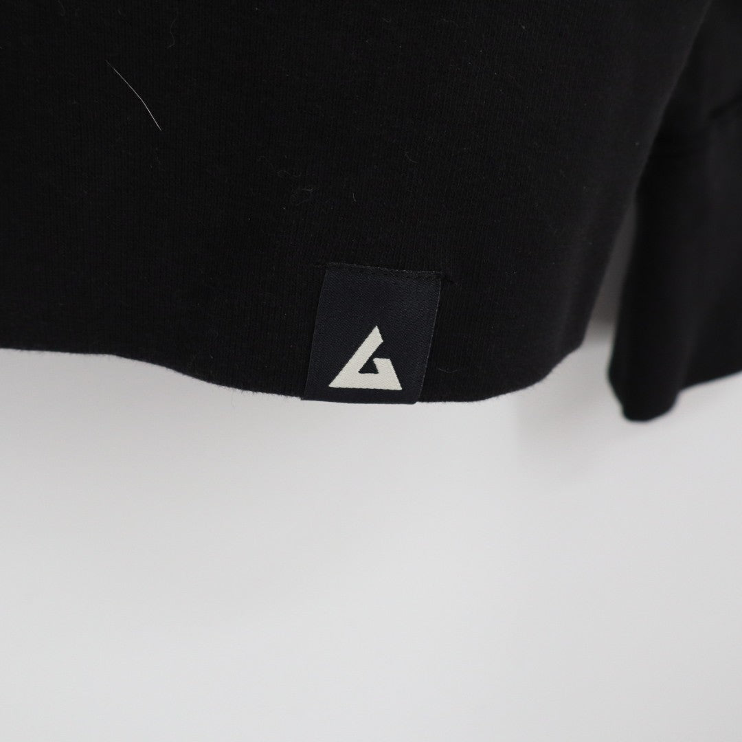 American Giant Hoodie Womens XL Black Full Zip Cotton Everyday Wear Sherpa Lined