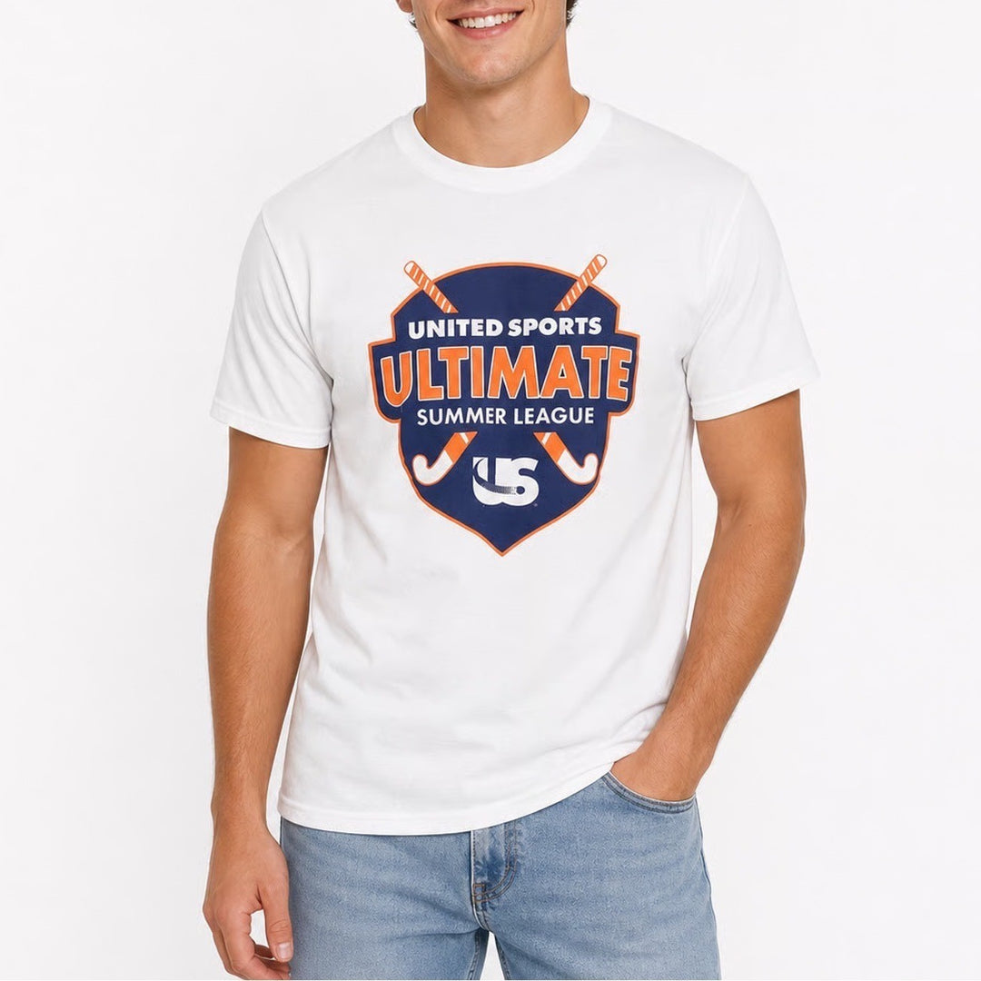 Jerzees Dri-Power United Sports Ultimate Summer League Graphic T-Shirt White M