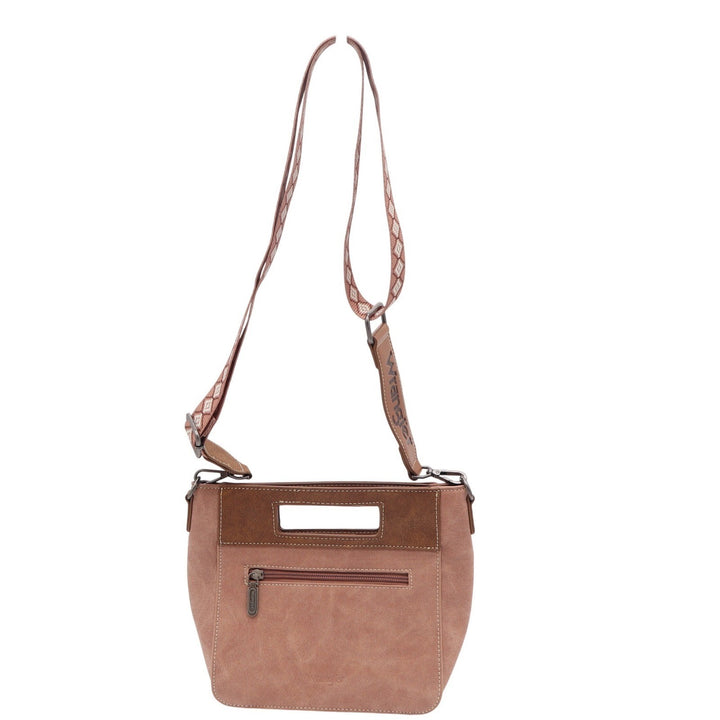 Wrangler Dusty Rose Western Aztec Crossbody Bag