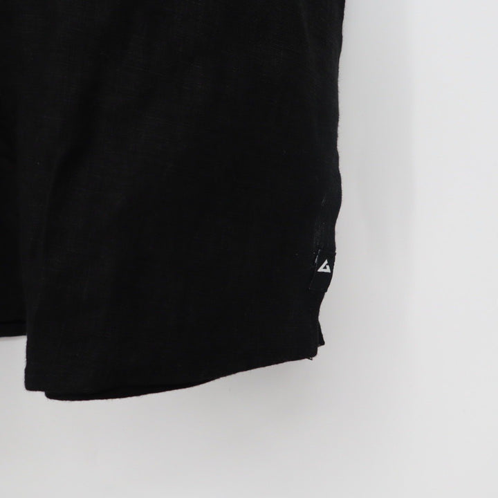 American Giant Easy Linen Shirt Meteorite Black Short Sleeve Button Up Top XS