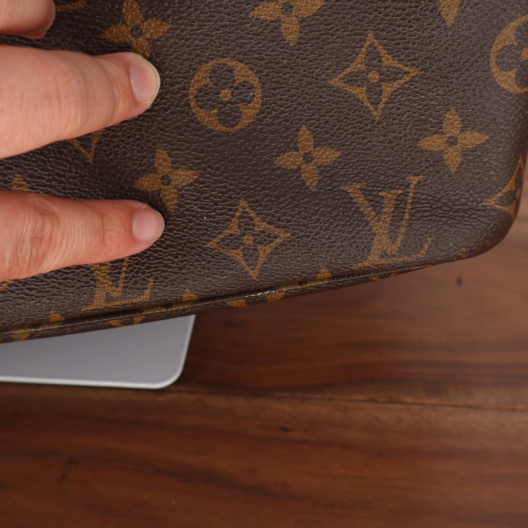 Louis Vuitton Neverfull MM Monogram Canvas Tote Bag Brown M40995