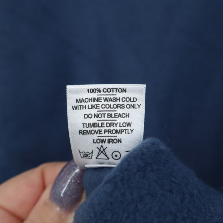 American Giant Midweight Sweatshirt Womens XS Blue Cotton Fleece Lined Crew Neck