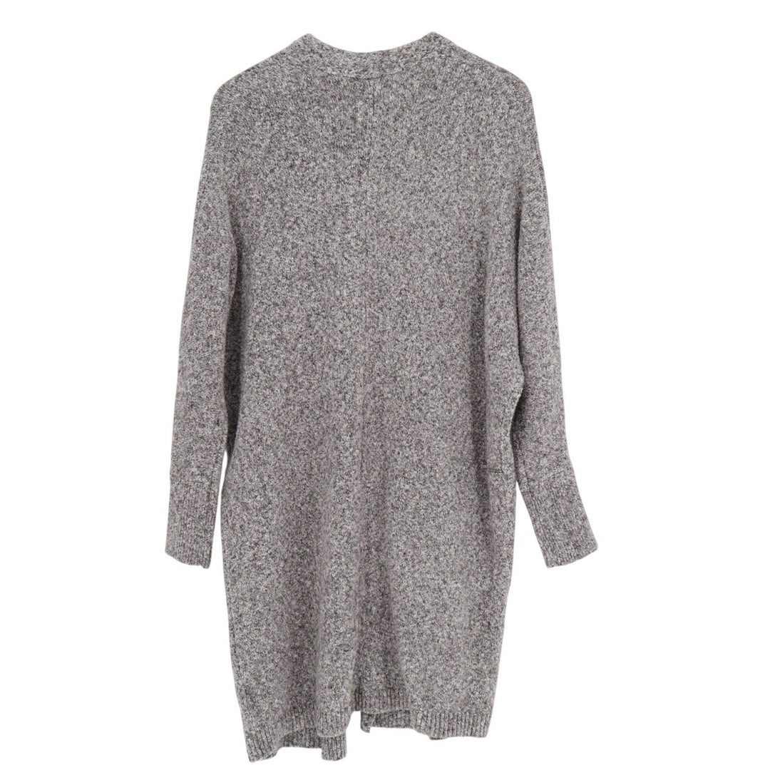 Old Navy Cardigan Sweater Womens Small Gray Knitted Cotton Stretch Open Front
