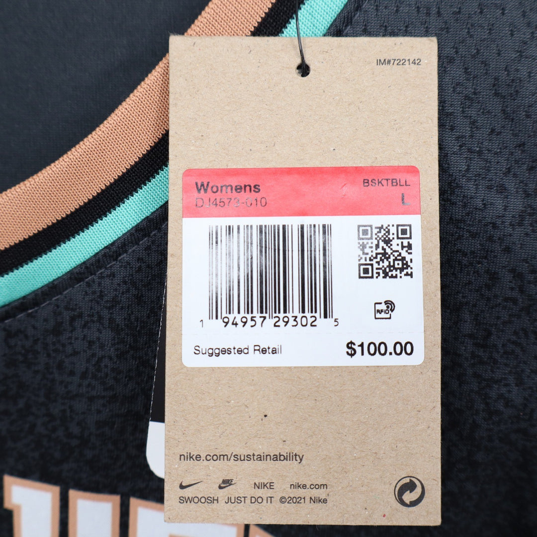 Nike New York Liberty Sabrina Ionescu 20 Rebel Edition Jersey Black L
