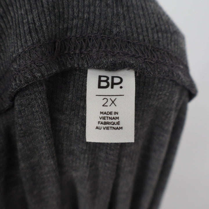 BP Dark Gray Ribbed Knit Leggings Pants Plus Size 2X