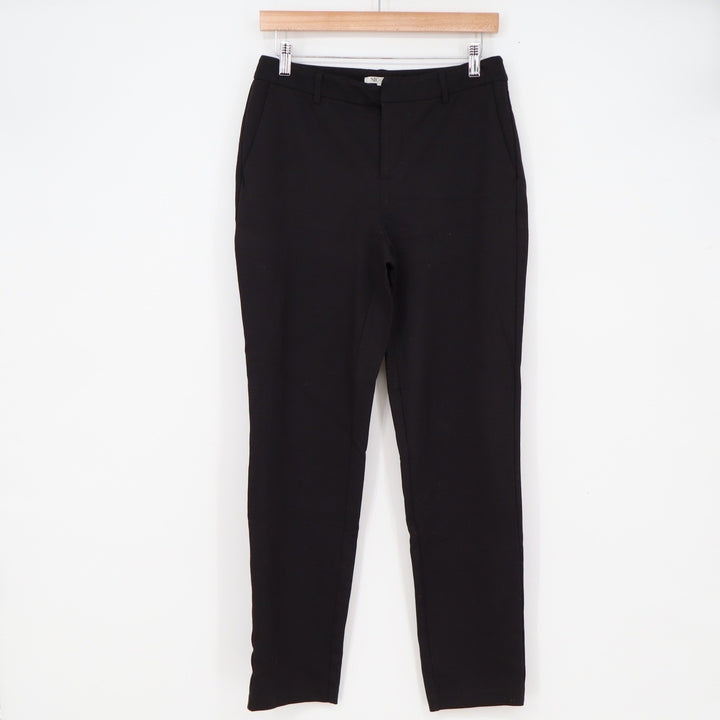 NIC+ZOE Pants Womens 6 Slim Leg Black Stretch Career Trousers Excellent