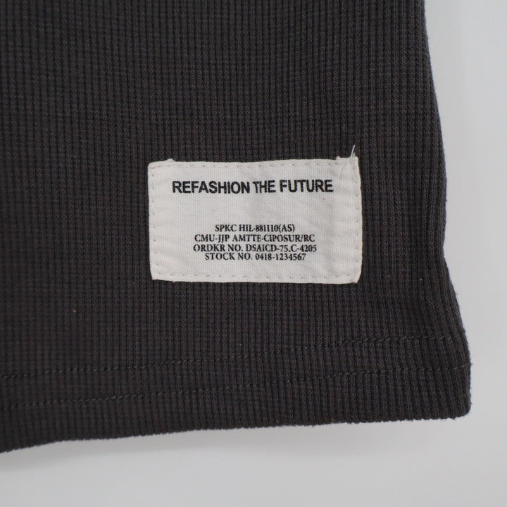 SHEIN Teen Girls Charcoal Grey Ribbed Crop Tank Top Refashion The Future 12-13Y