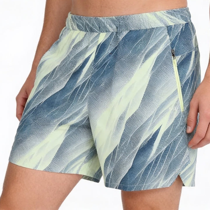 DSG Mens 6" Agility Short Navy Lime Abstract Print Size M NWT
