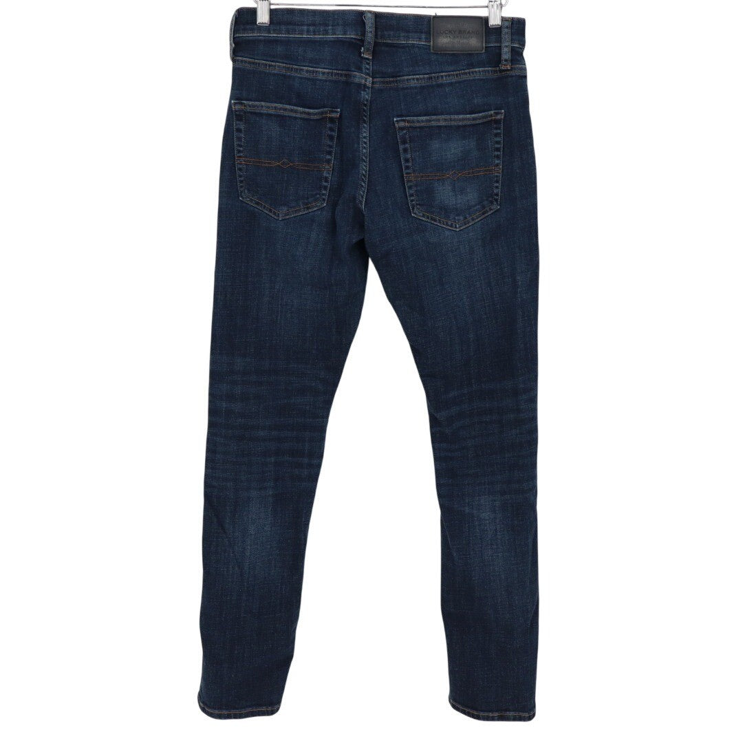 Lucky Brand Mens Jeans Dark Wash Slim Fit Cotton Blend Coolmax Lycra Size 30x32