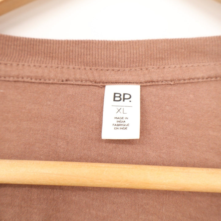 BP. Womens XL Mauve Brown Cropped Boxy T-Shirt Cotton Modal Short Sleeve Tee