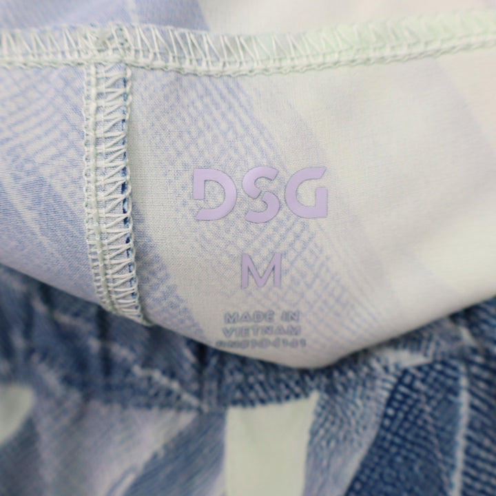 DSG Mens 6" Agility Short Navy Lime Abstract Print Size M NWT