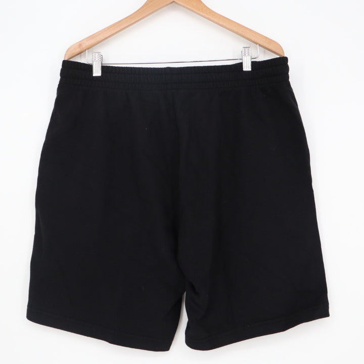 American Giant Sweatshorts Mens XL Black Cotton Logo Mid Rise Drawstring Waist