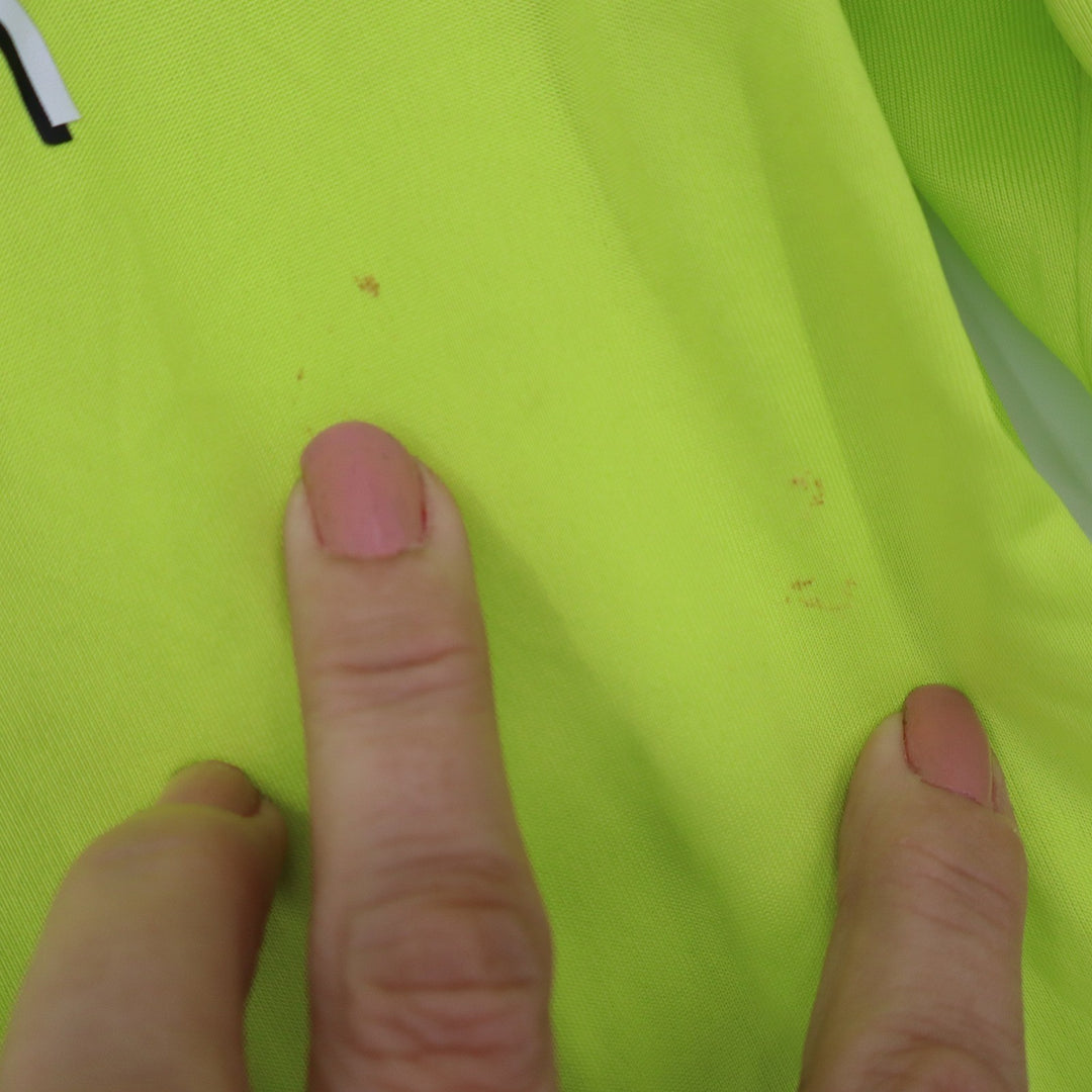 Spyder Mens Neon Lime Green Long Sleeve Rash Guard Swim Shirt Size M