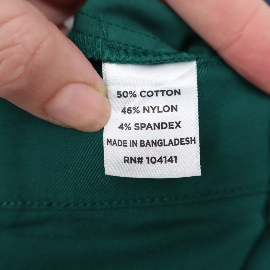 Walter Hagen Mens Clubhouse Chino Shorts Dark Green Stretch Golf Size 40