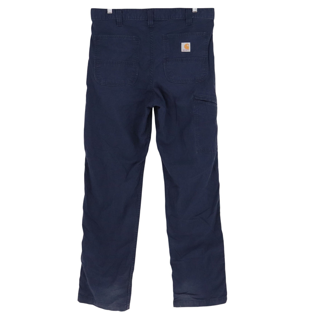 Carhartt Relaxed Fit Canvas Work Pants Navy Blue 102291-412 Mens 34x34 Utility