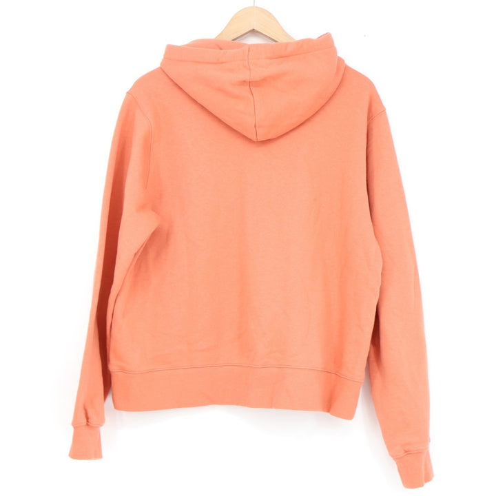 DSG Womens Pullover Hoodie Coral Orange Long Sleeve Kangaroo Pocket Size L