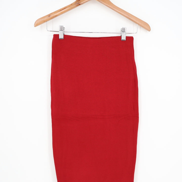 Naked Wardrobe Red Maxi Bodycon Size Medium