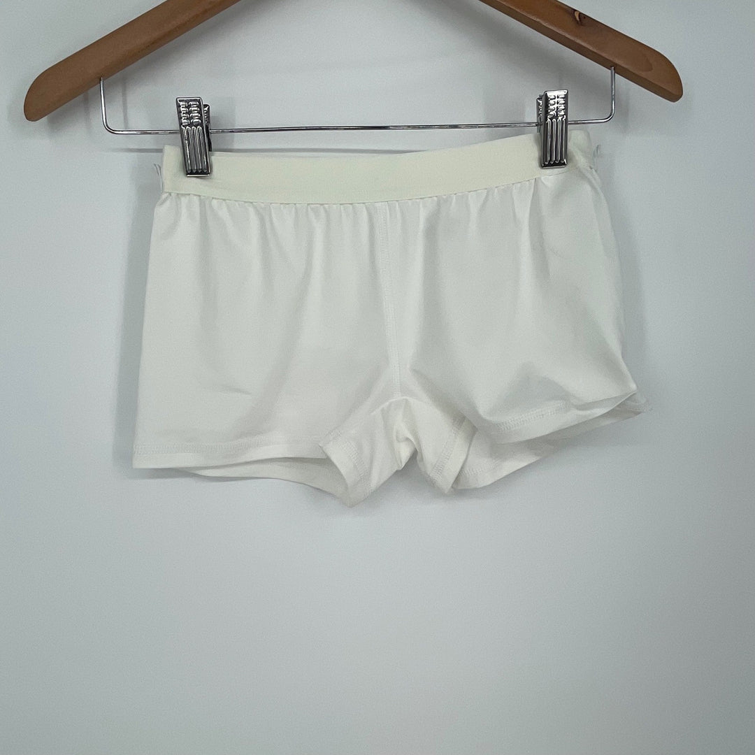 Puma Girls Activewear Shorts White Size L Sports Running Workout