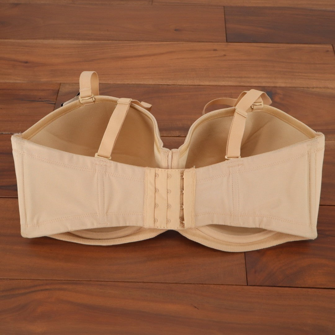 Wacoal Red Carpet Strapless Underwire Bra Womens 38H Beige Detachable Straps