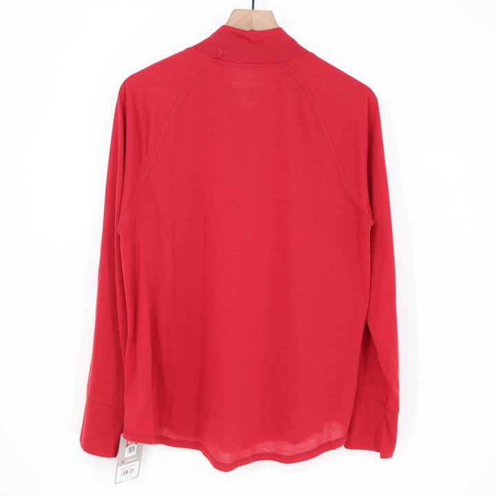Colosseum Harvard University Crimson Quarter Zip Pullover Mens XL Red NWT