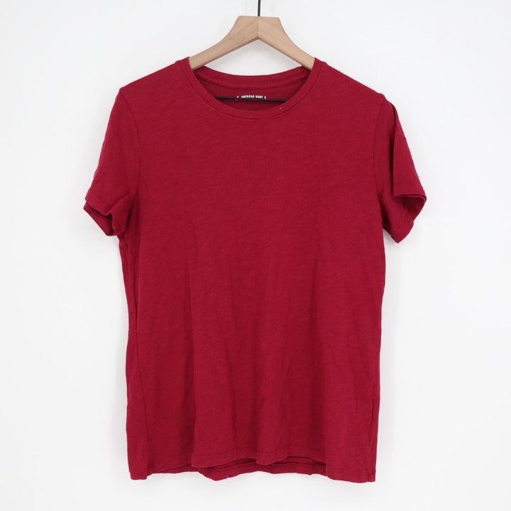 American Giant Women's Crew Neck Tee Size L Made in USA Short Sleeve