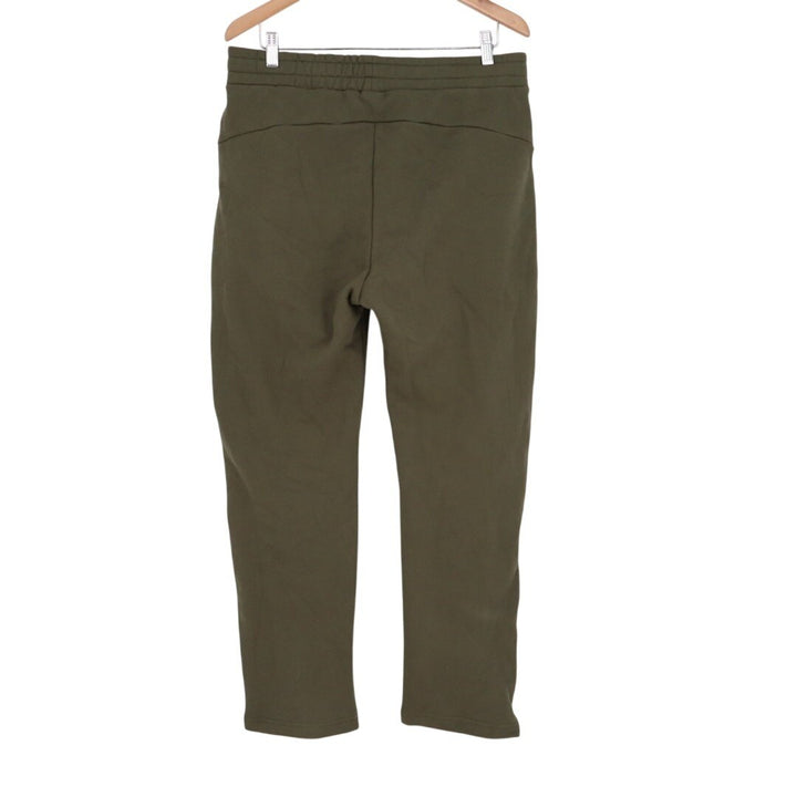 American Giant Sweatpants Mens M Olive Green Cotton Slash Pockets Fleece Lined