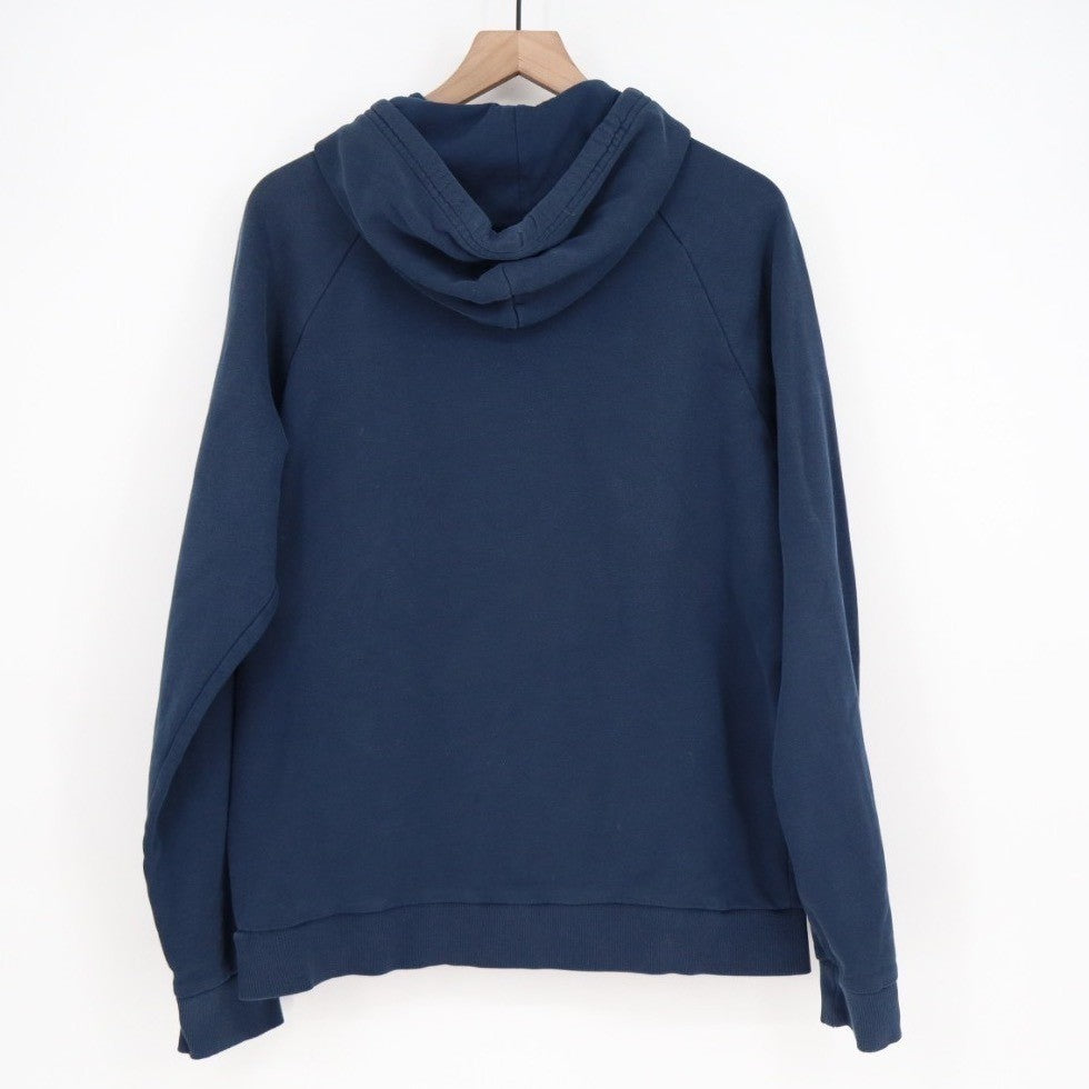 Under Armour Rival Coldgear Hoodie Men's Large Blue Fleece Lined Raglan Sleeve