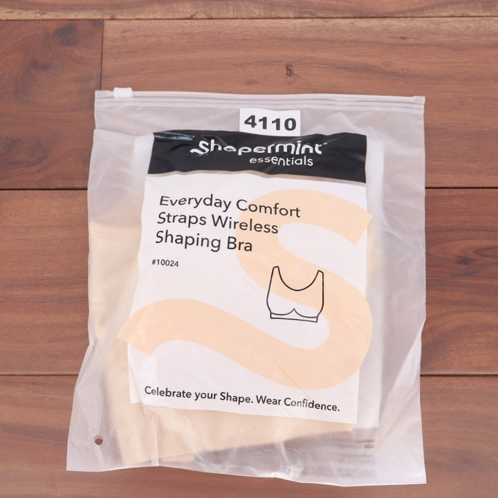 Shapermint Essentials Everyday Comfort Straps Wireless Shaping Bra M Chai Women