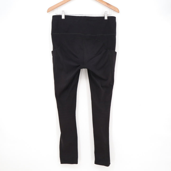 Phisockat Womens High Waisted Athletic Leggings with Pockets Black Size L