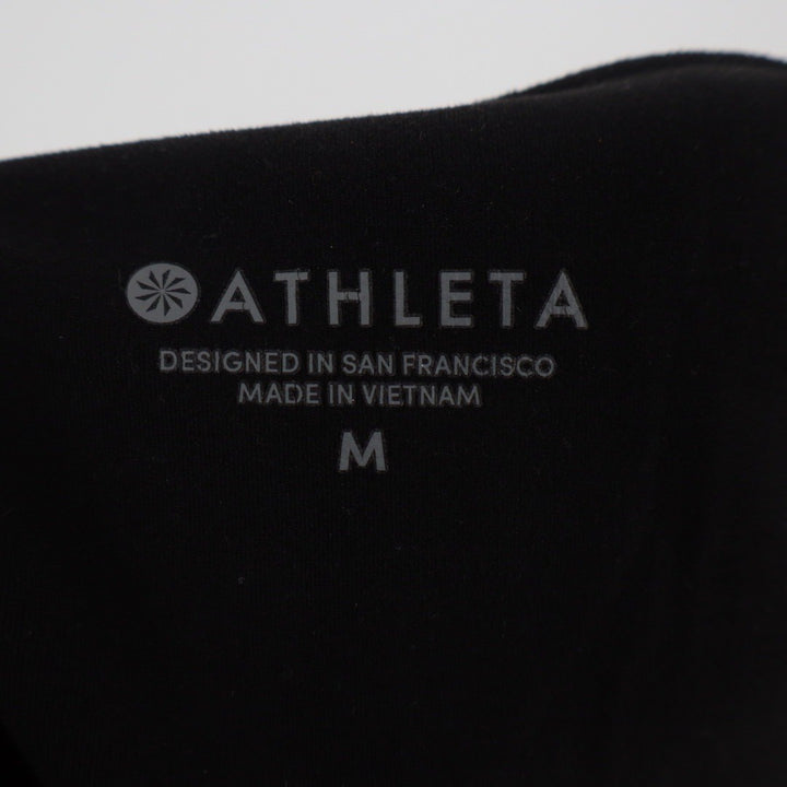 Athleta Black White Abstract Print Mesh Leggings Athletic Pants Size M