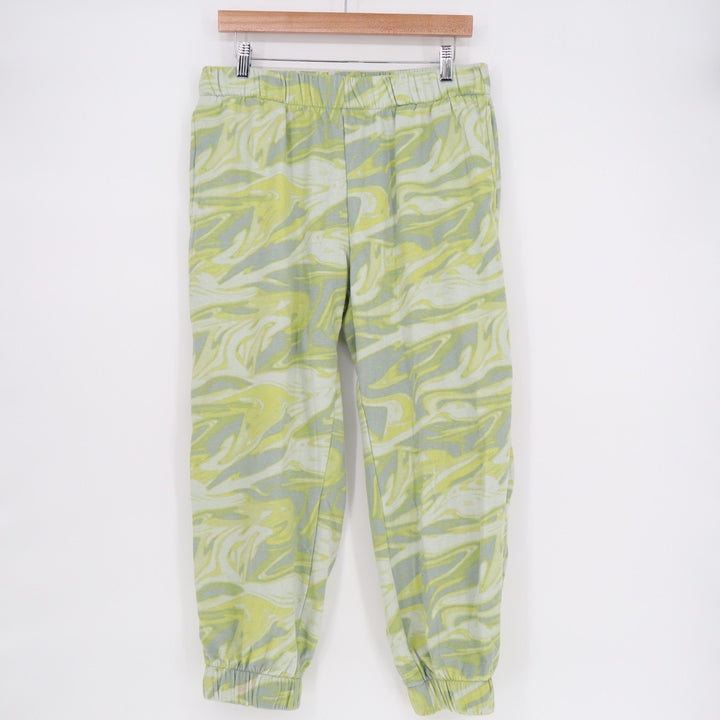 Wild Fable Jogger Sweatpants Womens Large Multi Green Swirl Cotton High Rise
