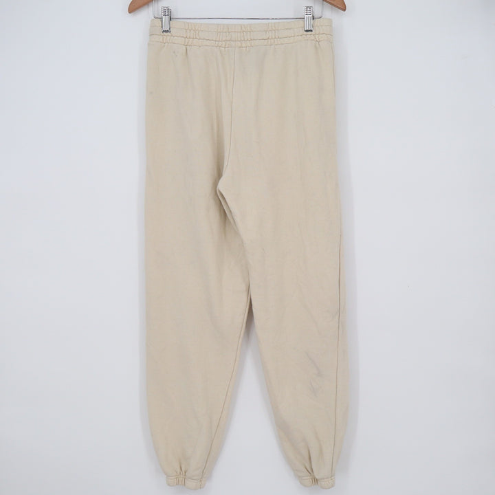 Forever 21 Womens Large Cream Beige Jogger Sweatpants High Rise Elastic Waist L
