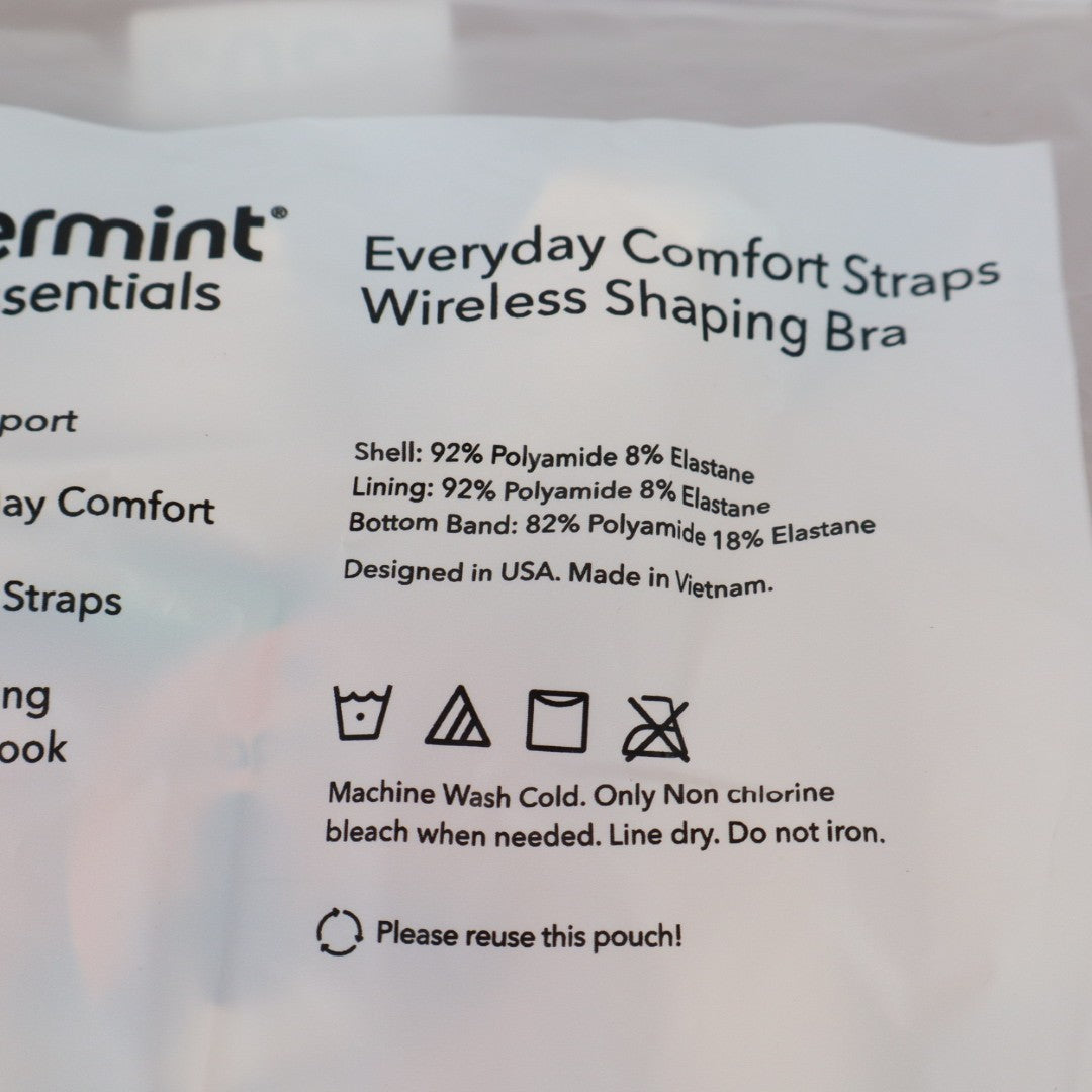 Shapermint Essentials Everyday Comfort Straps Wireless Shaping Bra Large Chai