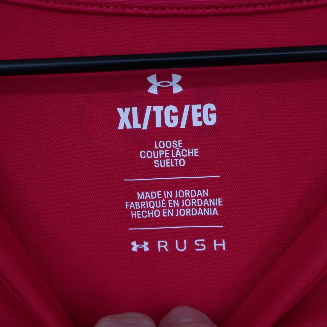 Under Armour Mens Vanish Energy SS Red RUSH Training T-Shirt XL NEW