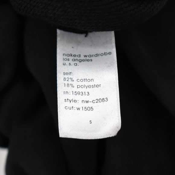 Naked Wardrobe Mens Black Sweatshirt and Jogger Sweatpants Set Size S