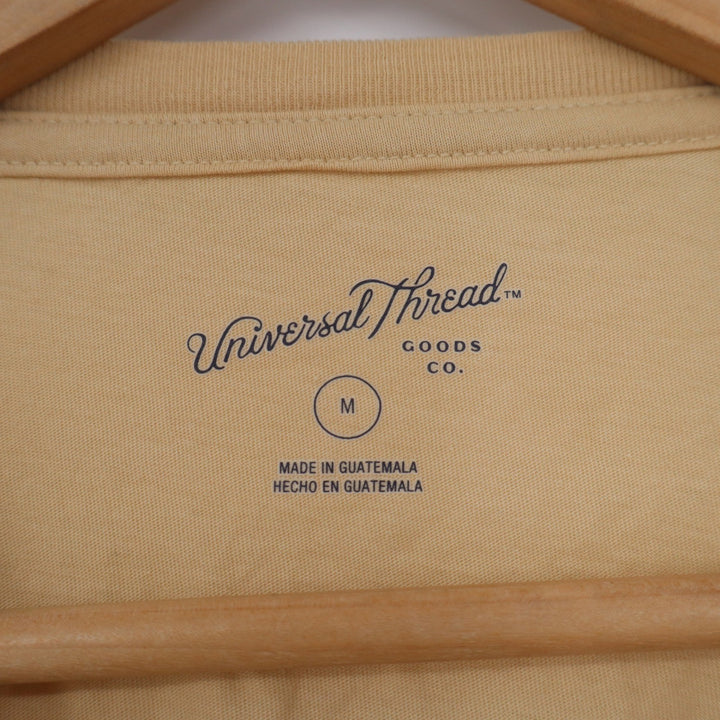 Universal Thread Tan Beige 100 Cotton Short Sleeve Crew Neck Tee Shirt Womens M