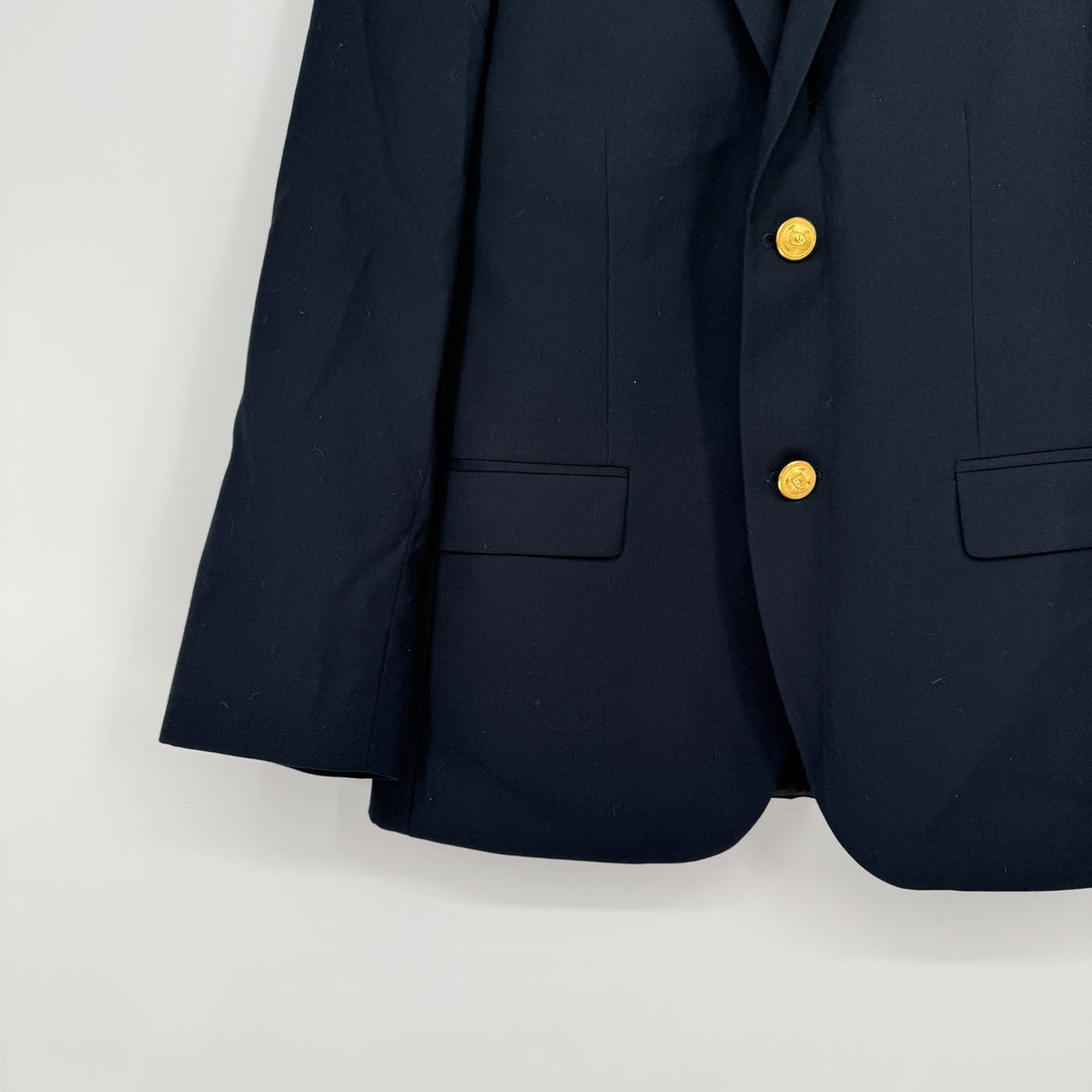 Lauren Ralph Lauren Blazer Jacket Men 16R Navy Blue Lord Taylor Single Breasted