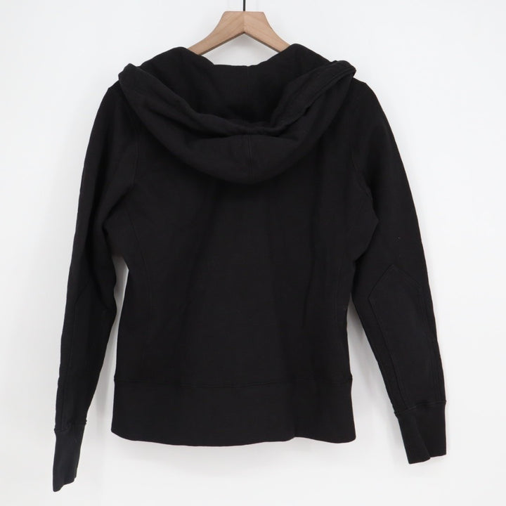 American Giant Hoodie Womens Medium Black Full Zip Cotton Sherpa Lined Outdoor