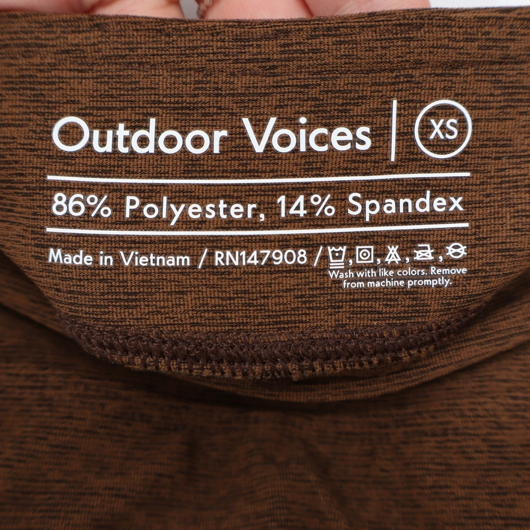 Outdoor Voices Court Skort 4.5 Chocolate Brown Athletic Tennis Skirt XS NEW