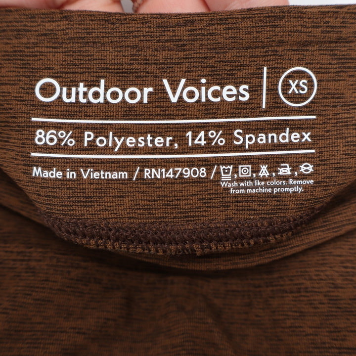 Outdoor Voices Court Skort 4.5 Chocolate Brown Athletic Tennis Skirt XS NEW