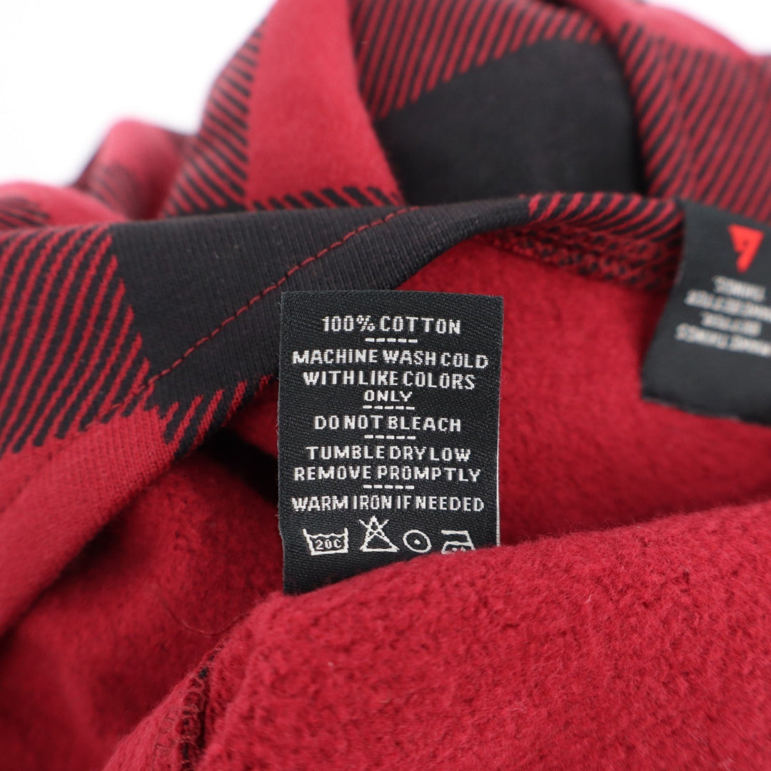 American Giant Redwood Overshirt Unisex Large Multi Plaid Cotton Spread Collar