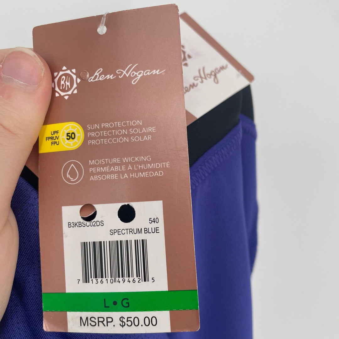 Ben Hogan Womens Golf Skort L Purple Tummy Control Ventilated Athletic