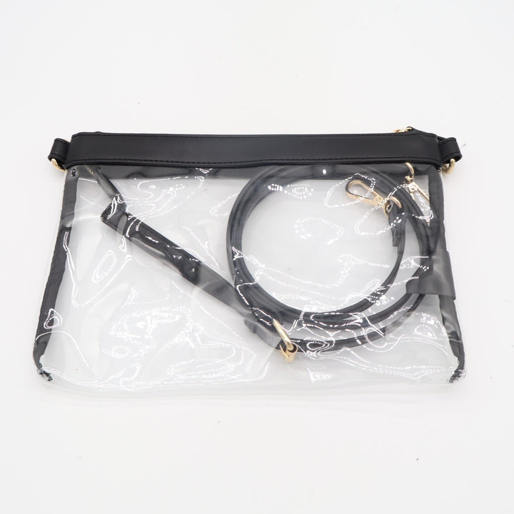 Nanette Lepore Womens Handbag Clear Transparent Adjustable Strap Crossbody Bag
