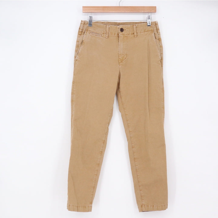 American Eagle Chinos Mens 29x30 Flex Slim Tapered Tan Khaki Pants Excellent