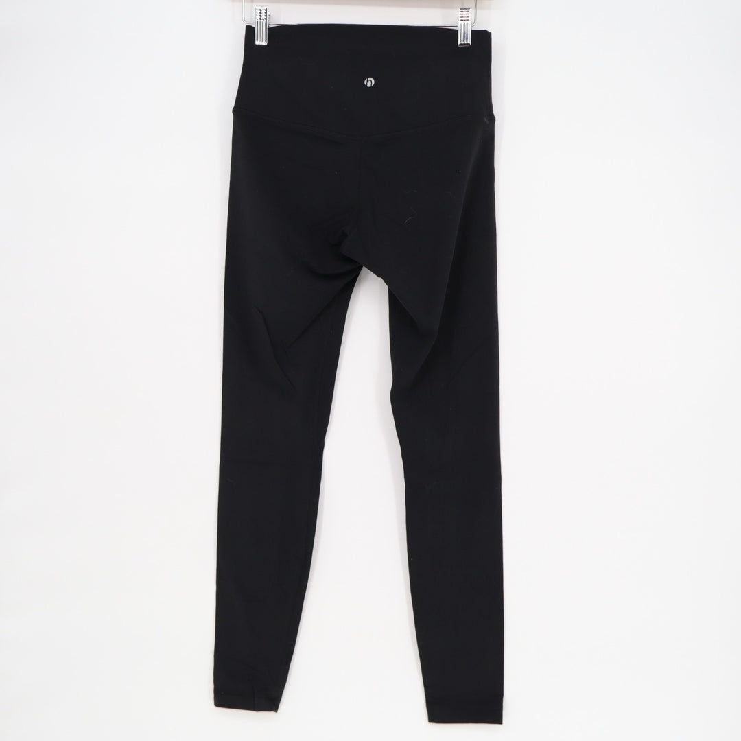 HeyNuts Leggings Women 26 Black High Waisted Skinny Leg Performance Running Yoga