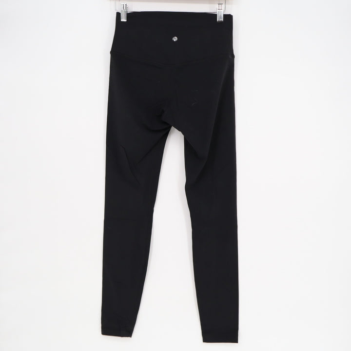 HeyNuts Leggings Women 26 Black High Waisted Skinny Leg Performance Running Yoga