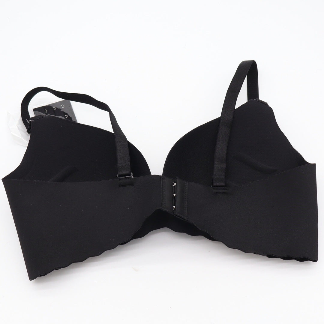 Unbranded Bra Womens 38C Seamless Push-Up Black Wireless Padded New