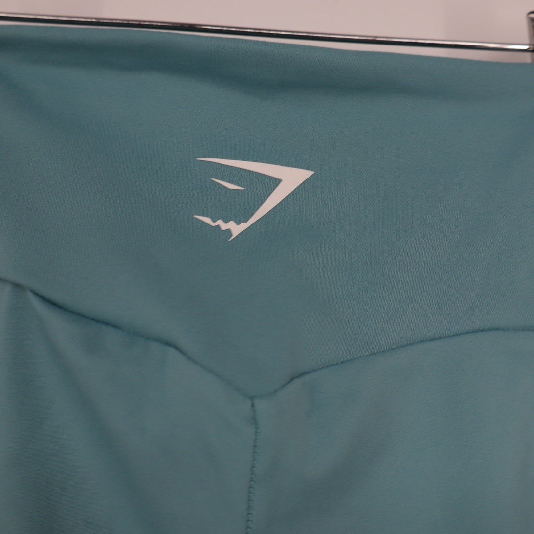 Gymshark Seamless High Waisted Leggings Teal Blue Size S GLLG4715