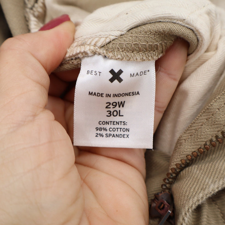 Best Made Co. Pants Mens 29x30 Straight Leg Khaki Cotton Stretch Excellent
